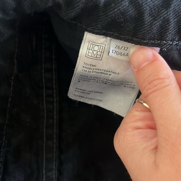 Toteme Barrel Leg Jeans - Black - Picture 10 of 10